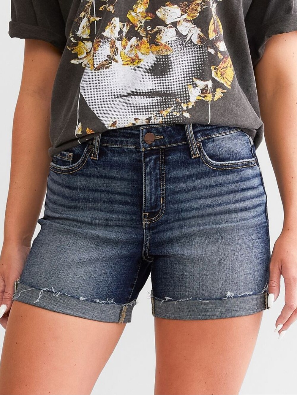 Gabby Curvy Buckle BKE Shorts Sz 31 (Fits 12 Curvy) Midi Shorts
